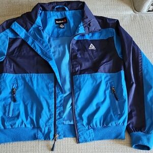 Reebok Kids Blue and Navy Colorblock Puffer Jacket